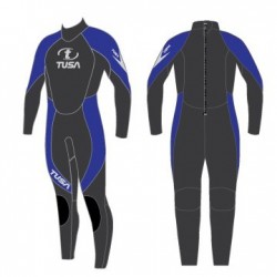 Tusa Wetsuit 3mm Full Suit Neoprene Men DS-5A20M