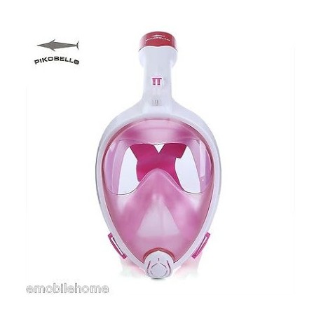 PIKOBELLO Full Face Mask Snorkel Anti-fog Pink (M)