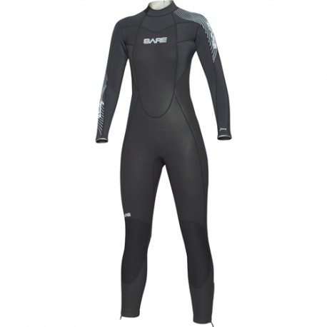 Bare Wetsuit 3mm Velocity Full Suit - Mens Red Black, Sz. M