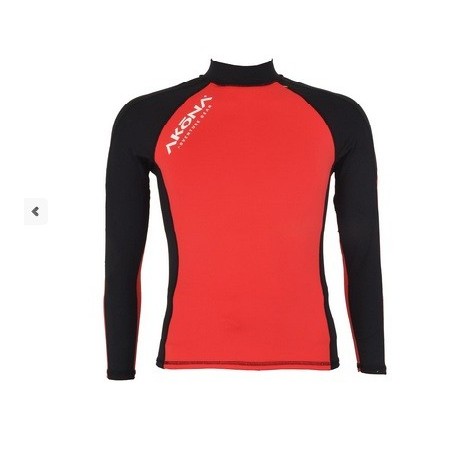 Akona Long Sleeve Rash Guard Red 2XL