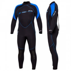 [BA-WET08] Bare Wetsuit 3/2MM S-Flex Full Suit MEN BLUE BA-WET08