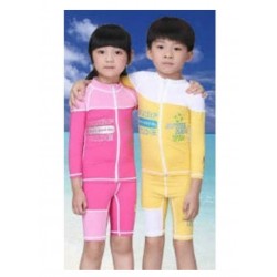 Dive and Sail Rash Guard KIDS 2pcs Yellow HD-DS19