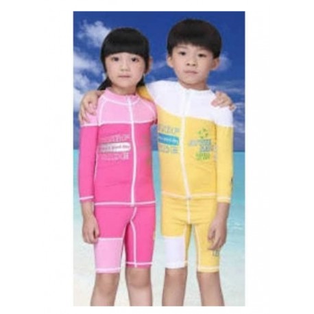 Dive and Sail Rash Guard KIDS 2pcs Yellow