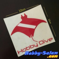 Cutting Sticker Manta 10x10cm Hobby Dive HD-01