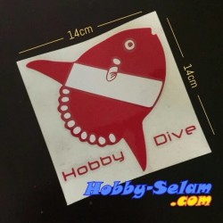 Cutting Sticker Mola Mola 14x14cm Hobby Dive HD-04