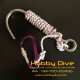 Hook Single Stainless Steel with Long Rope & Carabiner