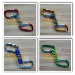 Nobel Clip Para Cord with double Carabiner P-046