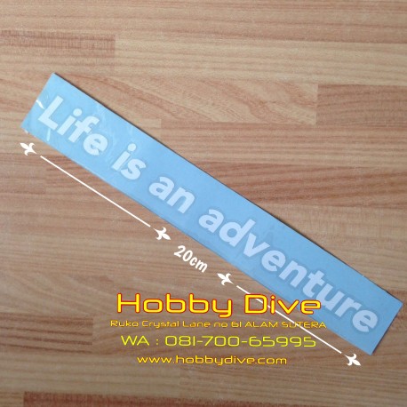 Nobel Cutting Sticker Life is an Adventure P-024