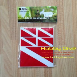 Nobel Sticker Diver Flag P-038