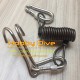 Double Hook Reef Stainless Steel + Spiral Coil Aluminum Clips HD-021