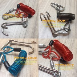 Double Hook Reef Stainless Steel + Spiral Coil Aluminum Clips HD-021