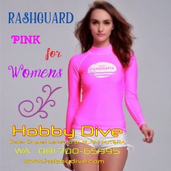 SBART Rashguard PINK Diving Snorkelling Free Dive HD-SB32