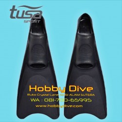 TUSA Fins Snorkel Sport Rubber Full Foot Black UF-1202