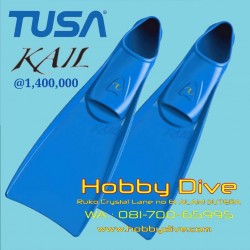 TUSA FF-16Z KAIL Full Foot Scuba Diving Water Sports Fins Blue
