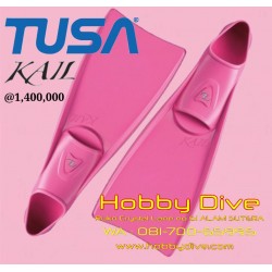 TUSA FF-16Z KAIL Full Foot Scuba Diving Water Sports Fins Pink