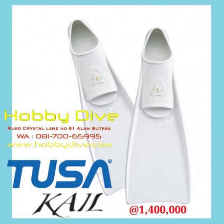 TUSA FF-16Z KAIL Full Foot Scuba Diving Water Sports Fins White