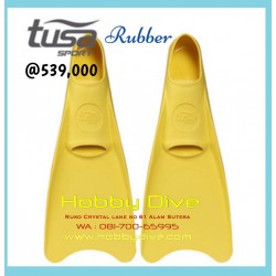 TUSA Fins Snorkel Sport Rubber Full Foot Yellow UF-1202