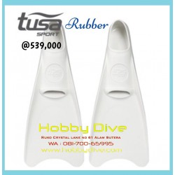 TUSA Fins Snorkel Sport Rubber Full Foot White UF-1202