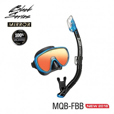 TUSA Serene Adult Combo (Mirror Lens) Mask + Snorkel UC-1625MQB