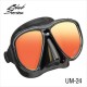 TUSA Powerview Adult Dry Combo (Mirror Lens) Mask + Snorkel UC-2425MQB