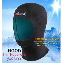 Blue Dive Hood 1mm Neoprene Diving Snorkelling HD-082