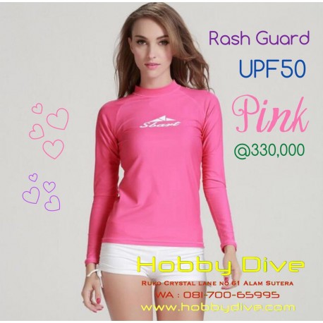 SBART Rash Guard UPF50 Women Pink HD-SB39