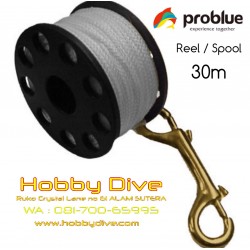 PROBLUE Spool Reel w/ Stainless Steel Body & Snap 30m -100ft PRO-06