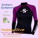 Scuba pro Rash Guard Women Purple SCU-RG-03