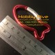 Fish Carabiner Aluminium 6cm Accessories HD-181