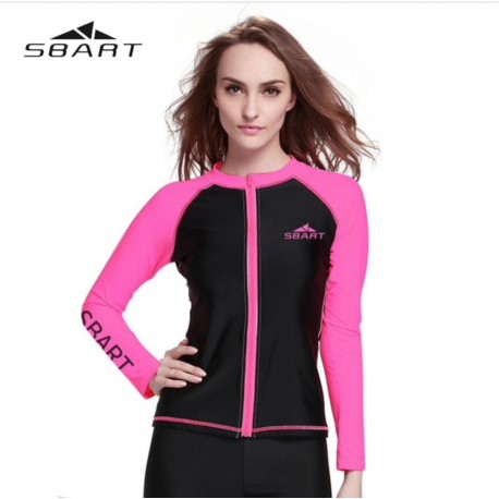 SBART Rash Guard Full Zip with Bra Pads HD-SB51