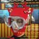 [HD-SB50] Hood Cartoon Red Cute For Scuba Diving dan Snorkeling