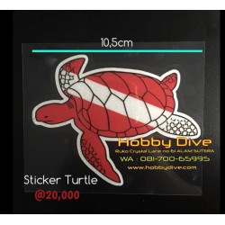 [HD-251] Sticker Decal Turtle Dive Flag