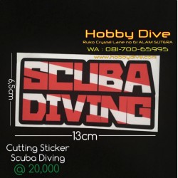 [P-130] Laminating Sticker Scuba Diving