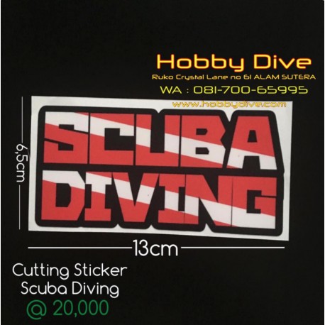 [P-130] Laminating Sticker Scuba Diving