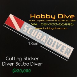 [P-134] Nobel Cutting Sticker Scuba Diver