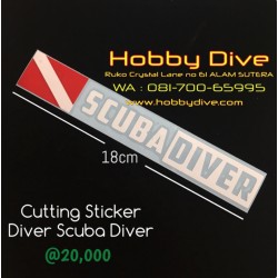 [P-134] Laminating Sticker Scuba Diver