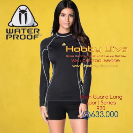 [WP-R30] WaterProof RashGuard Long Sleeve Lady Sport Series R30