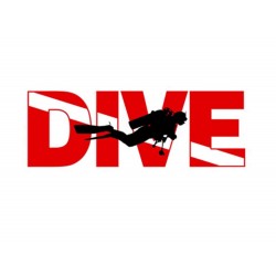 [HD-509] DIVING STICKER Waterproof Scuba Diving Accessories
