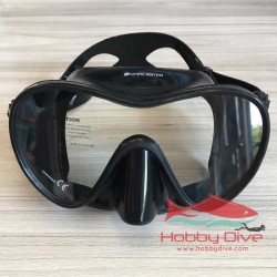 [AL-MK06] OPEN WATER Mask Silicon Single Lense Black