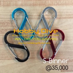 [HD-141] S-Binner Aluminium Carabiner 5cm