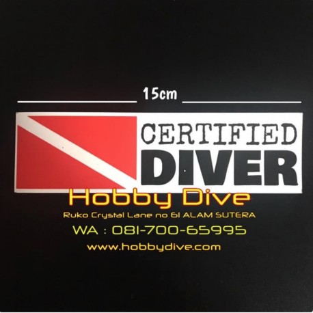 [HD-301] Sticker Certified Diver