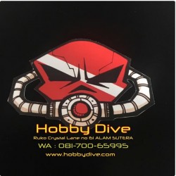 [HD-302] DIVING STICKER Waterproof Skull Diving Accessories