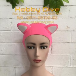 [HD-322] Hood Scuba Diving Hair Protection Cat Pink Diving Accessories