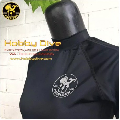 Poseidon Rashguard Female Black Scuba Diving PSN-0250-66