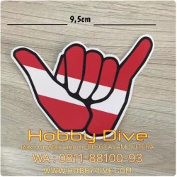 [HD-507] DIVING STICKER Waterproof Hang Loose Scuba Diving Accessories