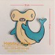 [HD-401] Cutting Sticker Hammer Head Shark Scuba Diving