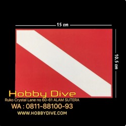 [HD-515] Dive Flag Sticker Waterproof Scuba Diving 15cm*10.5cm