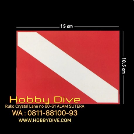 [HD-515] Dive Flag Sticker Waterproof Scuba Diving