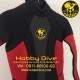 [PSN-0220-13] POSEIDON Wetsuit Traveller 3mm Red Women Scuba Diving