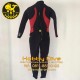 [PSN-0220-13] POSEIDON Wetsuit Traveller 3mm Red Women Scuba Diving